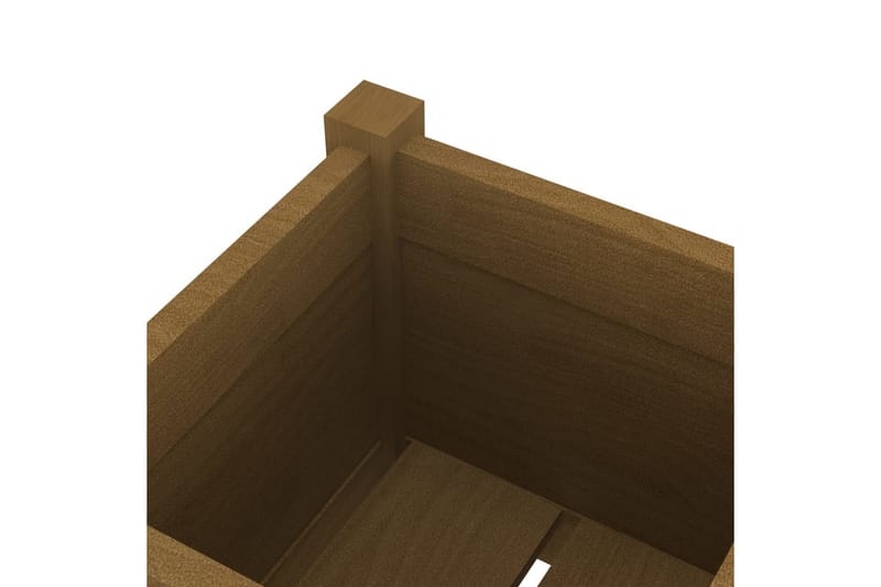 Odlingslåda honungsbrun 31x31x70 cm massiv furu - Honung - Utemöbler - Övrigt utemöbler - Tillbehör utomhus - Utomhuskrukor