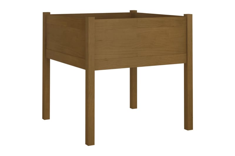 Odlingslåda honungsbrun 70x70x70 cm massiv furu - Honung - Utemöbler - Övrigt utemöbler - Tillbehör utomhus - Utomhuskrukor