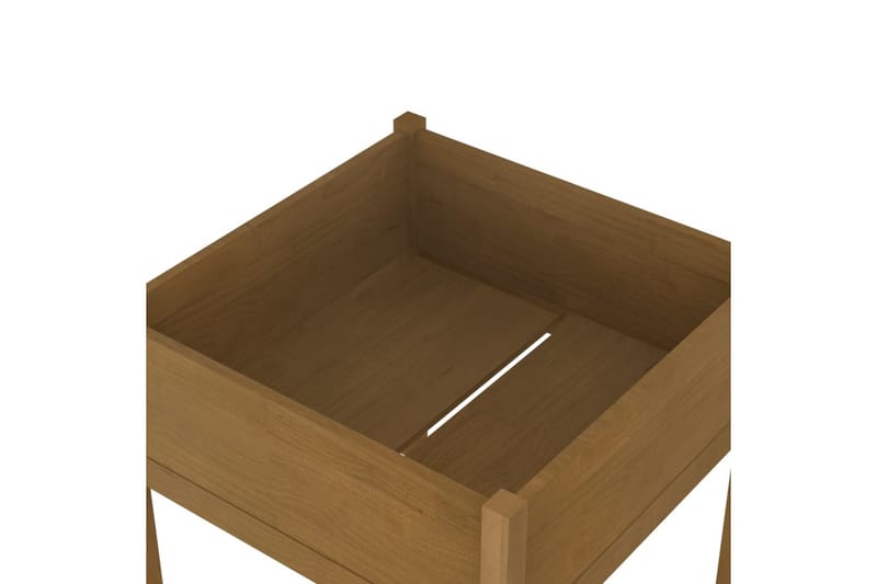 Odlingslåda honungsbrun 70x70x70 cm massiv furu - Honung - Utemöbler - Övrigt utemöbler - Tillbehör utomhus - Utomhuskrukor