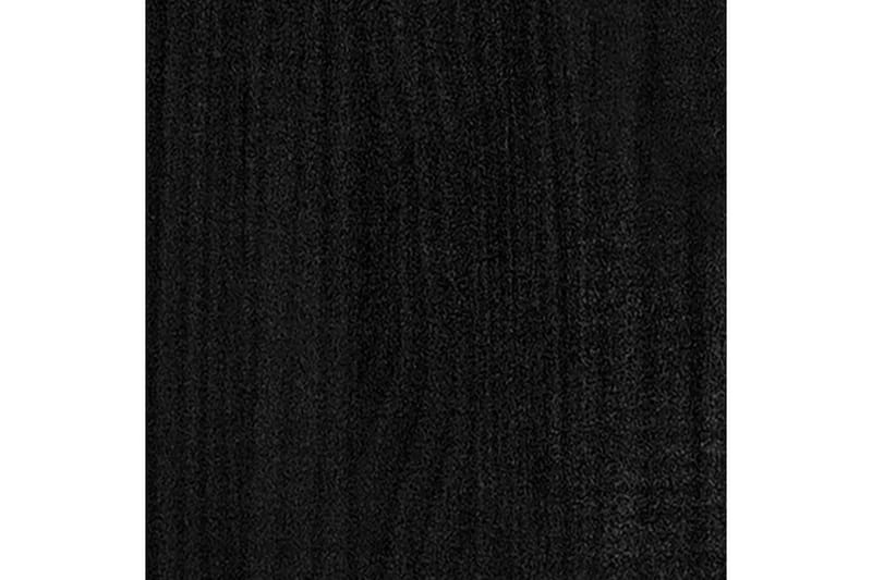 Odlingslåda svart 40x40x40 cm massiv furu - Svart - Blomlåda - Utomhuskrukor