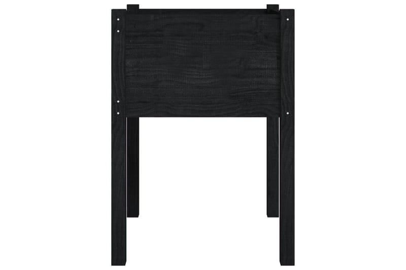 Odlingslåda svart 50x50x70 cm massiv furu - Svart - Utemöbler - Övrigt utemöbler - Tillbehör utomhus - Utomhuskrukor