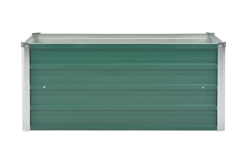 Odlingslåda upphöjd galvaniserat stål 100x40x45 cm grön - Grön - Blomlåda - Utomhuskrukor