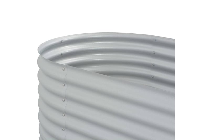 Odlingslåda upphöjd galvaniserat stål 160x80x44 cm silver - Silver - Utemöbler - Övrigt utemöbler - Tillbehör utomhus - Utomhuskrukor