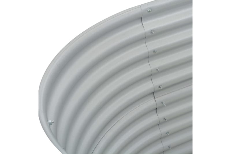 Odlingslåda upphöjd galvaniserat stål 160x80x44 cm silver - Silver - Utemöbler - Övrigt utemöbler - Tillbehör utomhus - Utomhuskrukor