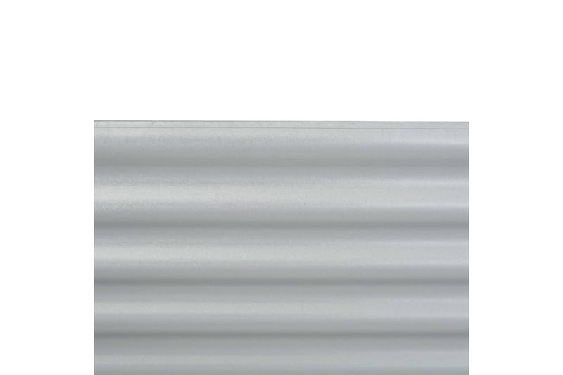 Odlingslåda upphöjd galvaniserat stål 160x80x44 cm silver - Silver - Utemöbler - Övrigt utemöbler - Tillbehör utomhus - Utomhuskrukor