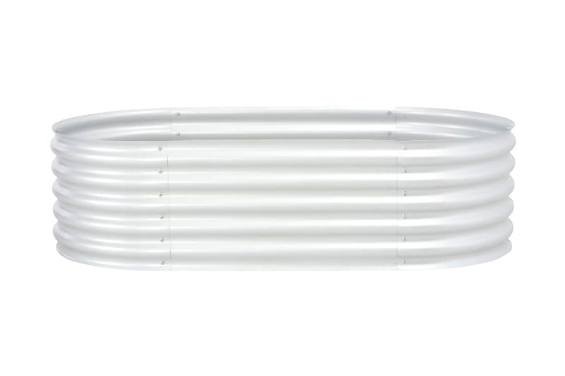 Odlingslåda upphöjd galvaniserat stål 160x80x44 cm silver - Silver - Utemöbler - Övrigt utemöbler - Tillbehör utomhus - Utomhuskrukor