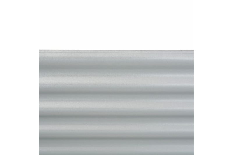 Odlingslåda upphöjd galvaniserat stål 160x80x81 cm silver - Silver - Blomlåda - Utomhuskrukor