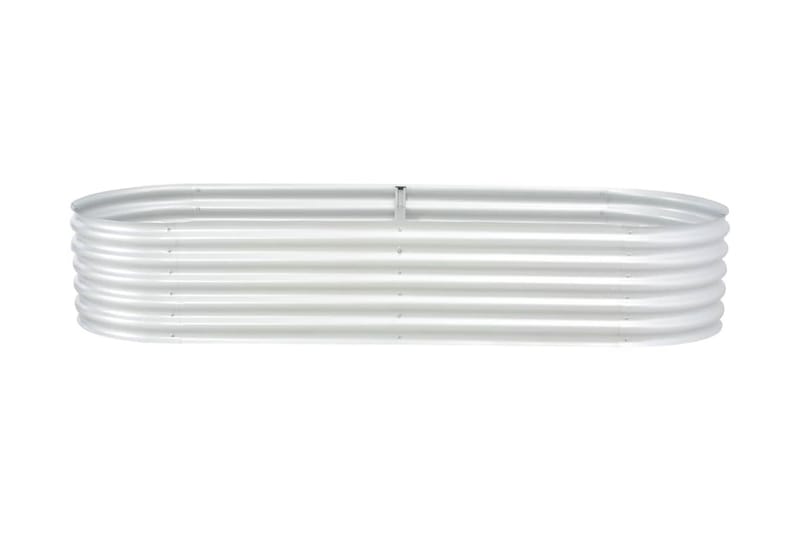Odlingslåda upphöjd galvaniserat stål 240x80x44 cm silver - Silver - Utemöbler - Övrigt utemöbler - Tillbehör utomhus - Utomhuskrukor