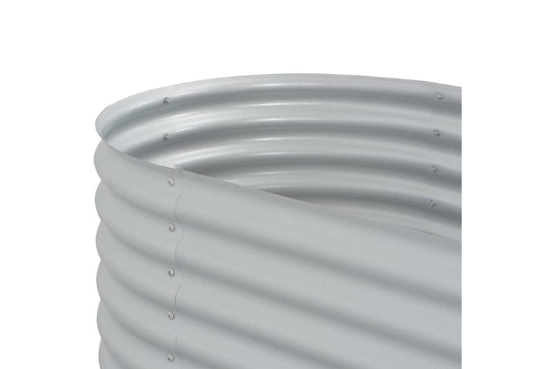 Odlingslåda upphöjd galvaniserat stål 240x80x44 cm silver - Silver - Utemöbler - Övrigt utemöbler - Tillbehör utomhus - Utomhuskrukor