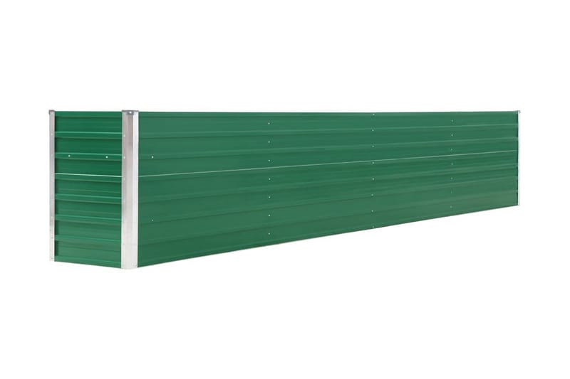 Odlingslåda upphöjd galvaniserat stål 320x40x45 cm grön - Grön - Blomlåda - Utomhuskrukor