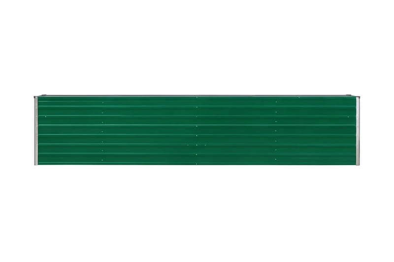Odlingslåda upphöjd galvaniserat stål 320x40x45 cm grön - Grön - Utemöbler - Övrigt utemöbler - Tillbehör utomhus - Utomhuskrukor