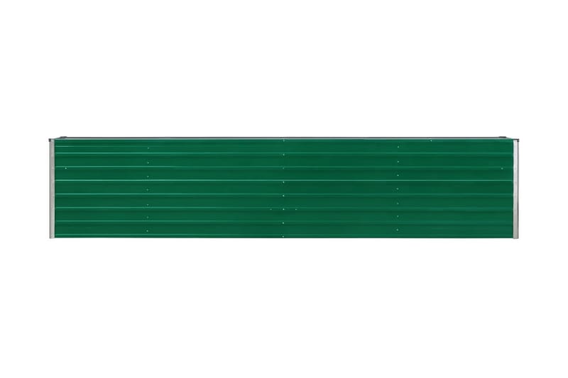Odlingslåda upphöjd galvaniserat stål 320x40x45 cm grön - Grön - Blomlåda - Utomhuskrukor