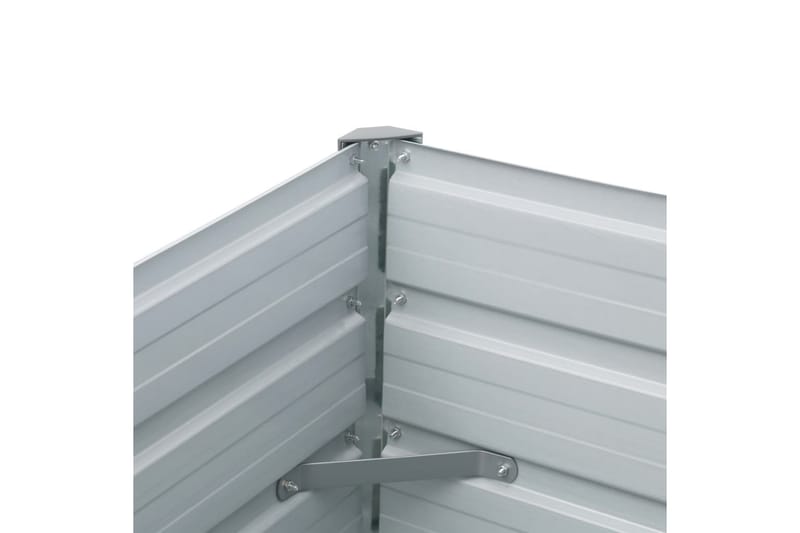 Odlingslåda upphöjd galvaniserat stål 400x80x45 cm antracit - Grå - Utemöbler - Övrigt utemöbler - Tillbehör utomhus - Utomhuskrukor