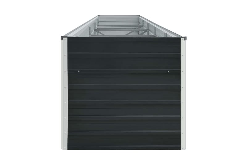 Odlingslåda upphöjd galvaniserat stål 400x80x45 cm antracit - Grå - Utemöbler - Övrigt utemöbler - Tillbehör utomhus - Utomhuskrukor