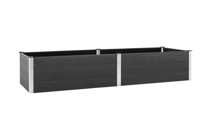 Odlingslåda upphöjd grå 200x100x54 cm WPC - Grå - Utemöbler - Övrigt utemöbler - Tillbehör utomhus - Utomhuskrukor
