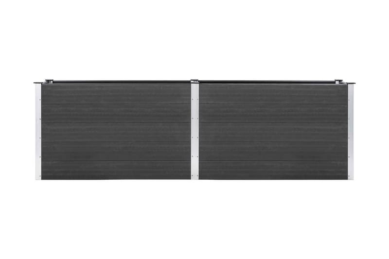 Odlingslåda upphöjd grå 200x100x91 cm WPC - Grå - Utemöbler - Övrigt utemöbler - Tillbehör utomhus - Utomhuskrukor