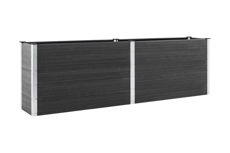 Odlingslåda upphöjd grå 200x100x91 cm WPC - Grå - Utemöbler - Övrigt utemöbler - Tillbehör utomhus - Utomhuskrukor