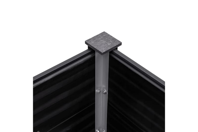 Odlingslåda upphöjd grå 200x100x91 cm WPC - Grå - Utemöbler - Övrigt utemöbler - Tillbehör utomhus - Utomhuskrukor
