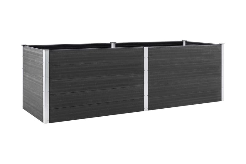 Odlingslåda upphöjd grå 200x50x91 cm WPC - Grå - Utemöbler - Övrigt utemöbler - Tillbehör utomhus - Utomhuskrukor