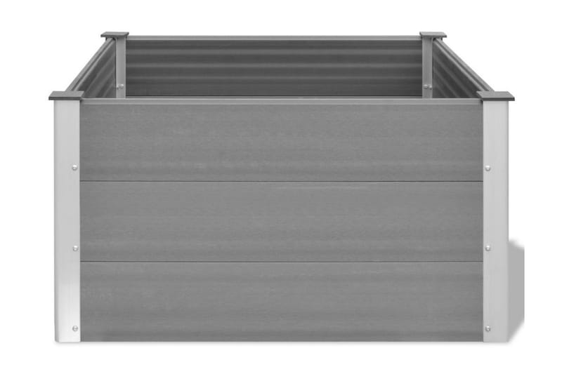 Odlingslåda upphöjd WPC 100x100x54 cm grå - Grå - Utemöbler - Övrigt utemöbler - Tillbehör utomhus - Utomhuskrukor