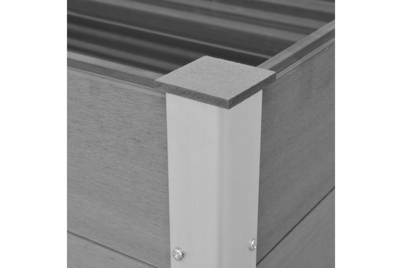 Odlingslåda upphöjd WPC 100x50x54 cm grå - Grå - Utemöbler - Övrigt utemöbler - Tillbehör utomhus - Utomhuskrukor