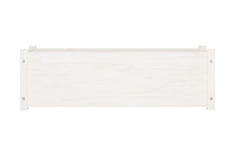 Odlingslåda vit 100x31x31 cm massiv furu - Vit - Utomhuskrukor - Blomlåda