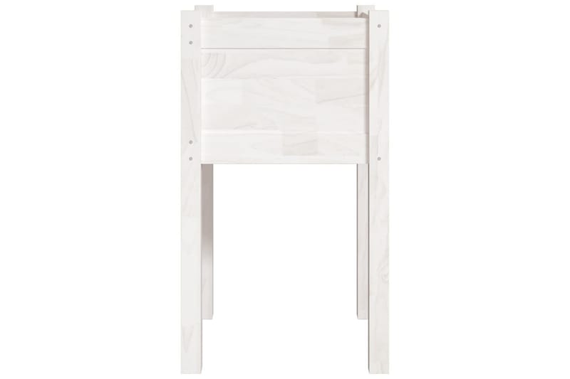 Odlingslåda vit 40x40x70 cm massiv furu - Vit - Utemöbler - Övrigt utemöbler - Tillbehör utomhus - Utomhuskrukor