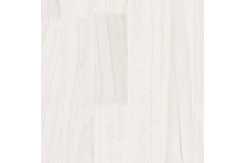 Odlingslåda vit 40x40x70 cm massiv furu - Vit - Blomlåda - Utomhuskrukor