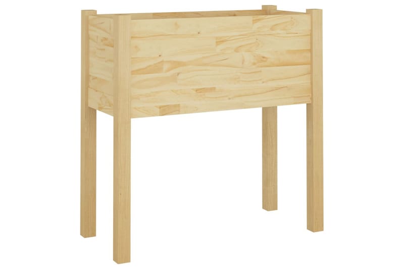 Odlingslådor 2 st 70x31x70 cm massiv furu - Brun - Utemöbler - Övrigt utemöbler - Tillbehör utomhus - Utomhuskrukor