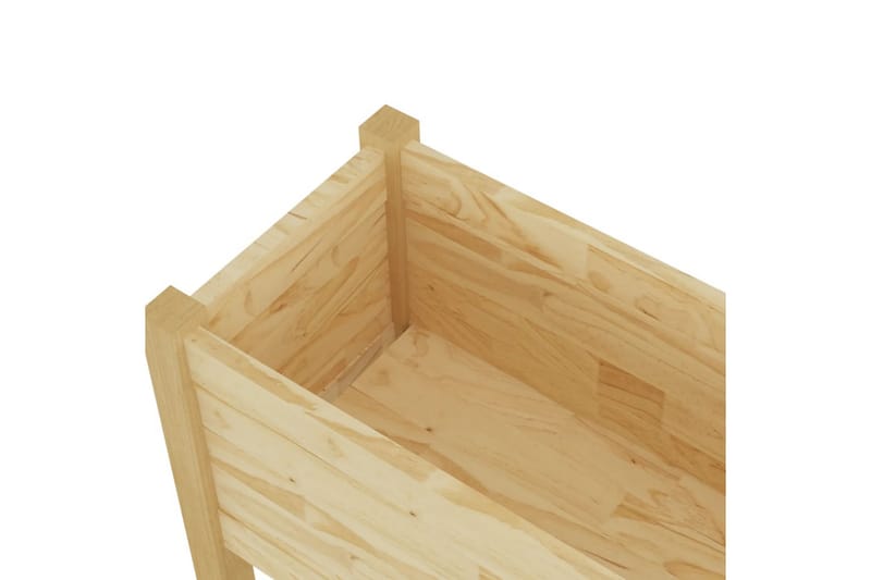 Odlingslådor 2 st 70x31x70 cm massiv furu - Brun - Utemöbler - Övrigt utemöbler - Tillbehör utomhus - Utomhuskrukor