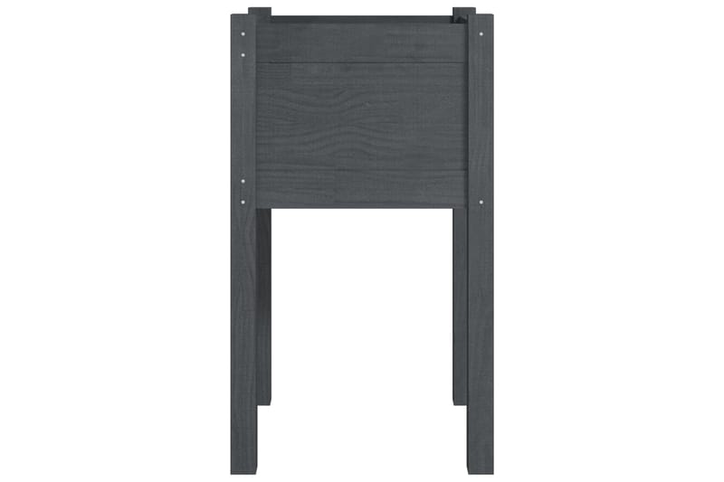 Odlingslådor 2 st grå 40x40x70 cm massiv furu - Grå - Utemöbler - Övrigt utemöbler - Tillbehör utomhus - Utomhuskrukor