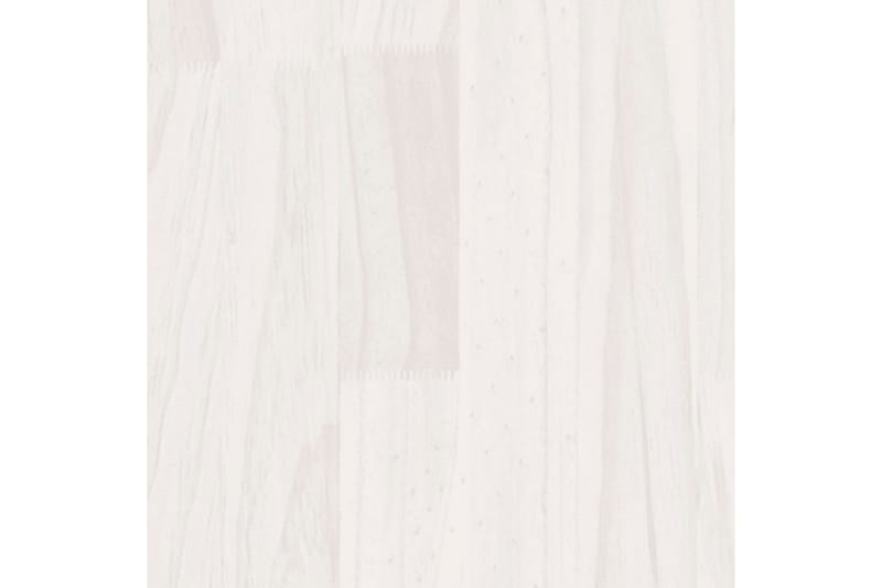 Odlingslådor 2 st vit 70x70x70 cm massiv furu - Vit - Blomlåda - Utomhuskrukor