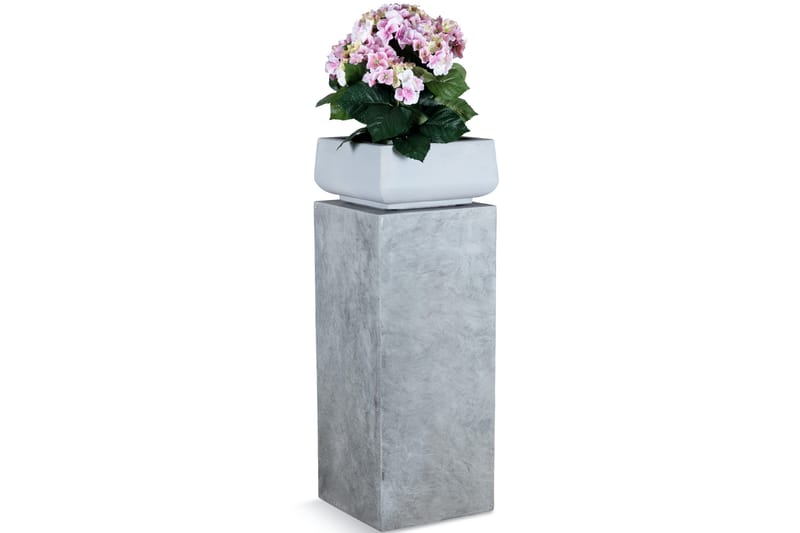 Piedestal för utomhusbruk Fiberarmerad - Grå - Stor blomkruka - Utomhuskrukor