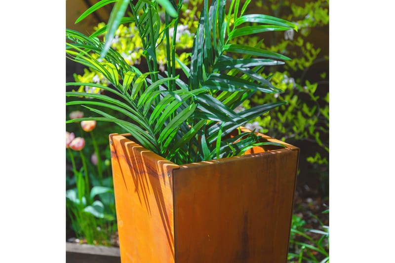 Planteringskruka 30,5x40,6x99 cm - Brun - Stor blomkruka - Utomhuskrukor