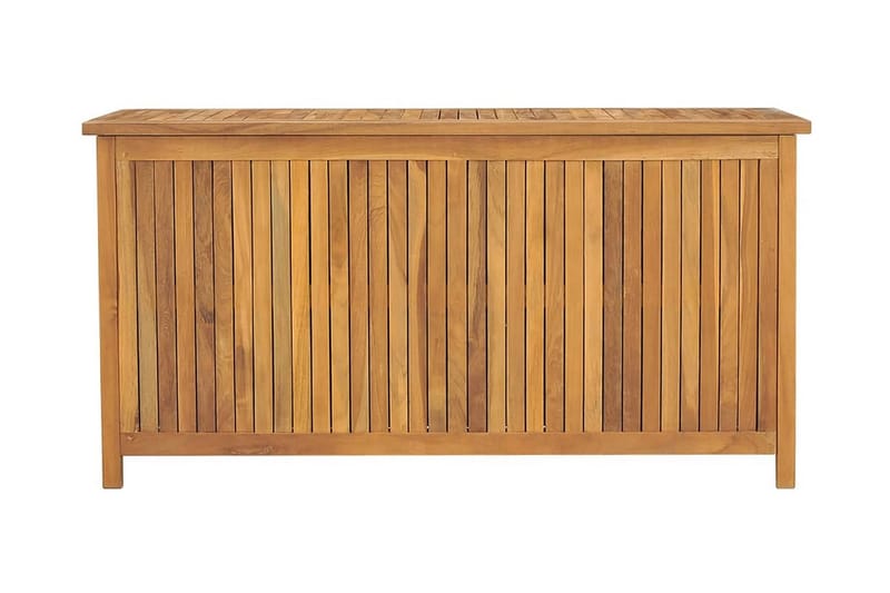 Trädgårdslåda 114x50x58 cm massiv teak - Brun - Utemöbler - Övrigt utemöbler - Tillbehör utomhus - Utomhuskrukor