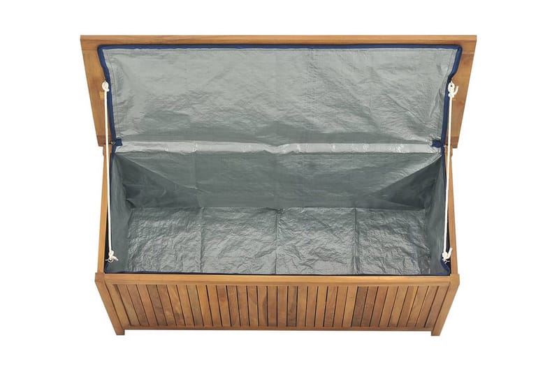 Trädgårdslåda 114x50x58 cm massiv teak - Brun - Utemöbler - Övrigt utemöbler - Tillbehör utomhus - Utomhuskrukor