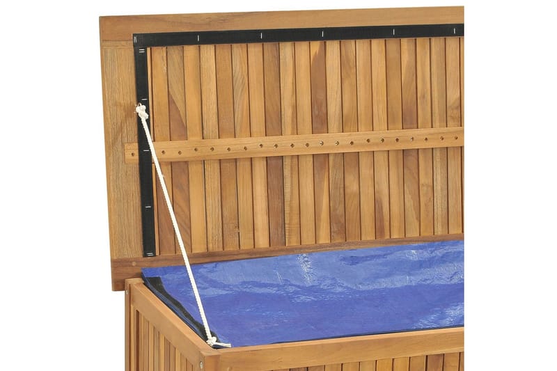 Trädgårdslåda 114x50x58 cm massiv teak - Brun - Utemöbler - Övrigt utemöbler - Tillbehör utomhus - Utomhuskrukor