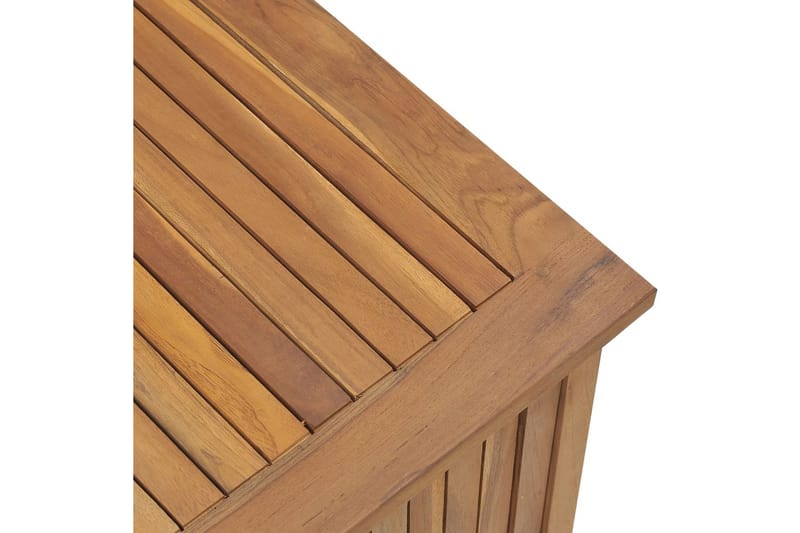 Trädgårdslåda 114x50x58 cm massiv teak - Brun - Utemöbler - Övrigt utemöbler - Tillbehör utomhus - Utomhuskrukor