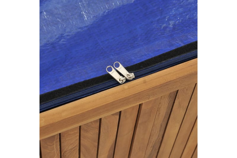 Trädgårdslåda 114x50x58 cm massiv teak - Brun - Utemöbler - Övrigt utemöbler - Tillbehör utomhus - Utomhuskrukor