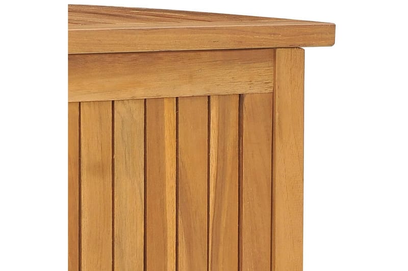 Trädgårdslåda 114x50x58 cm massiv teak - Brun - Utemöbler - Övrigt utemöbler - Tillbehör utomhus - Utomhuskrukor