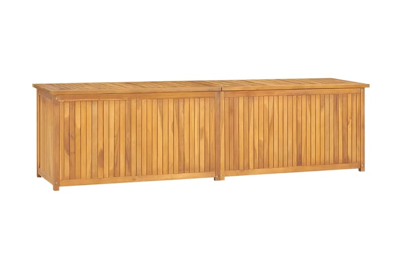 Trädgårdslåda 200x50x53 cm massiv teak - Brun - Blomlåda - Utomhuskrukor