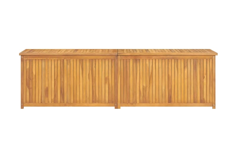 Trädgårdslåda 200x50x53 cm massiv teak - Brun - Utemöbler - Övrigt utemöbler - Tillbehör utomhus - Utomhuskrukor