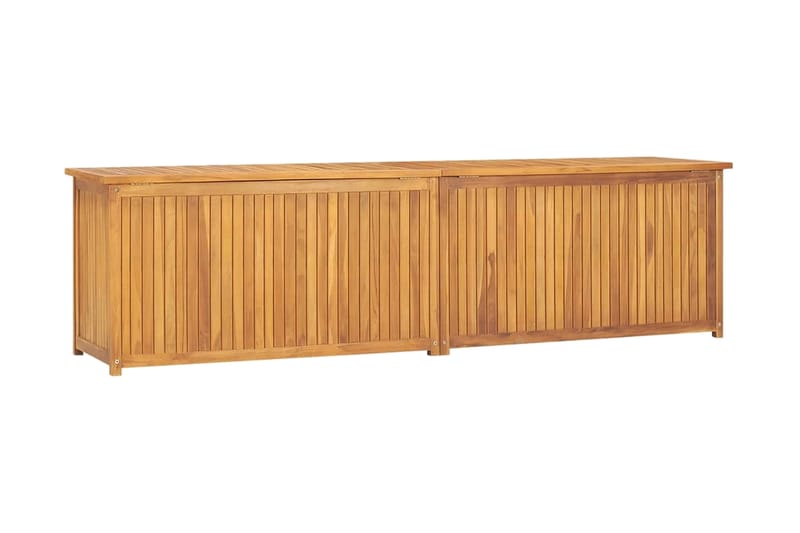Trädgårdslåda 200x50x53 cm massiv teak - Brun - Utemöbler - Övrigt utemöbler - Tillbehör utomhus - Utomhuskrukor