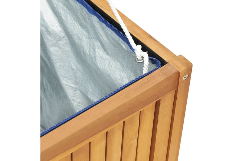 Trädgårdslåda 200x50x53 cm massiv teak - Brun - Utemöbler - Övrigt utemöbler - Tillbehör utomhus - Utomhuskrukor