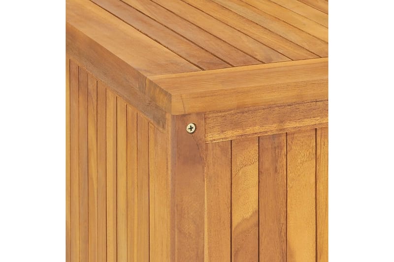 Trädgårdslåda 200x50x53 cm massiv teak - Brun - Utemöbler - Övrigt utemöbler - Tillbehör utomhus - Utomhuskrukor