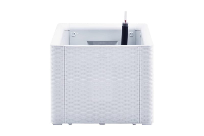 Upphöjd odlingslåda med självbevattning vit 100x43x33 cm - Vit - Utemöbler - Övrigt utemöbler - Tillbehör utomhus - Utomhuskrukor