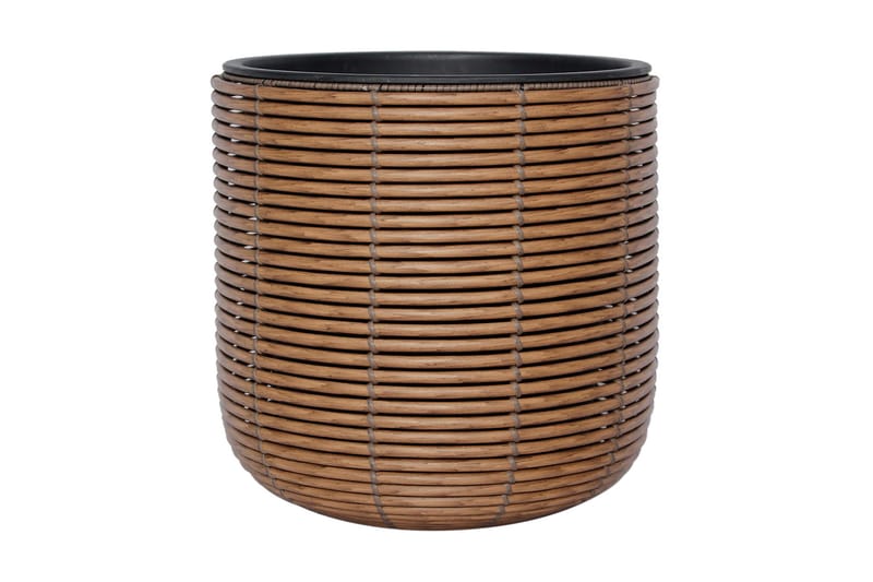 Wicker Blomkruka D35xH36 cm Brun - Utemöbler - Övrigt utemöbler - Tillbehör utomhus - Utomhuskrukor