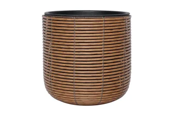 Wicker Blomkruka D35xH36 cm Brun - Utemöbler - Övrigt utemöbler - Tillbehör utomhus - Utomhuskrukor