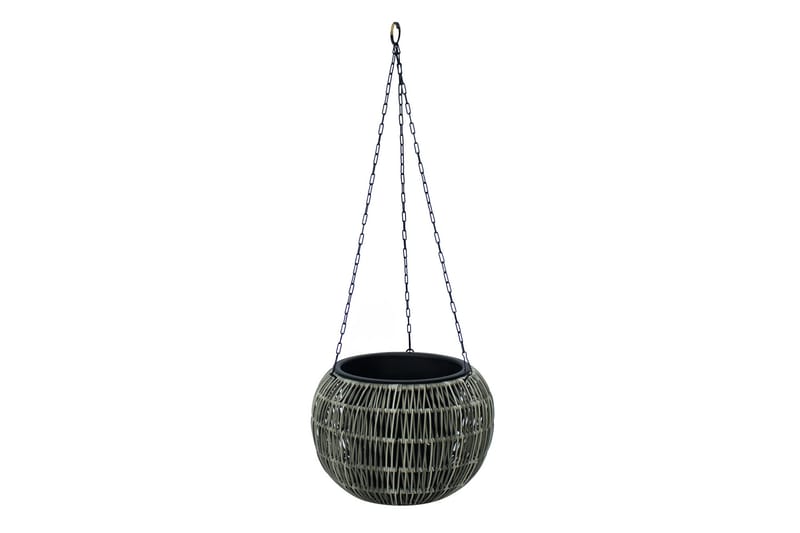 Wicker Hängande Kruka D32xH22 cm Grå, undefined