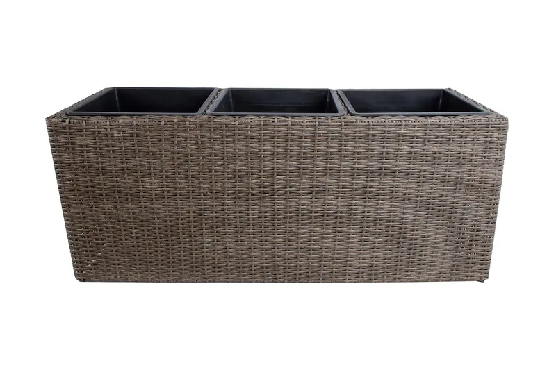 Wicker Odlingslåda 110x39xH45 cm Mörkbrun - Utemöbler - Övrigt utemöbler - Tillbehör utomhus - Utomhuskrukor